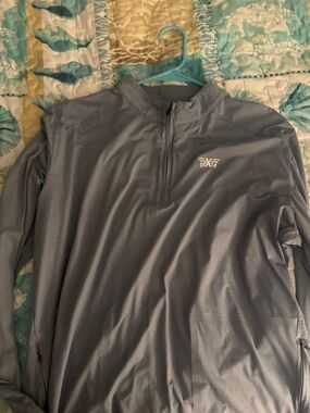 PXG Steel Gray Half-Zip Performance Top